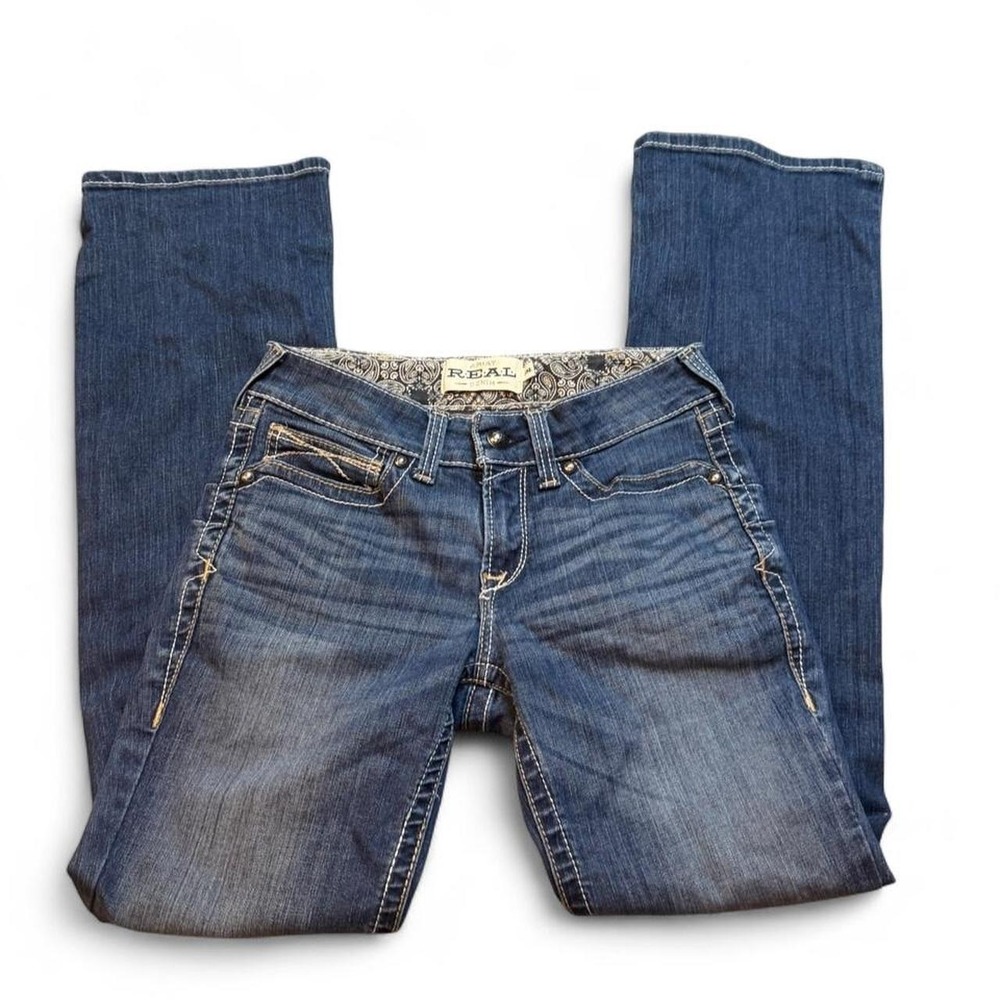 Ariat western workwear casual denim bootcut blue jeans Size 29L